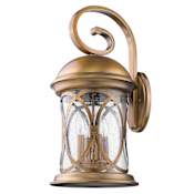 Acclaim Lighting Lincoln 4 Light 23" Tall Outdoor Wall Sconce with Seeded Glass Shade Antique Brass