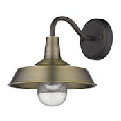 Acclaim Lighting Burry 10" Tall Outdoor Wall Sconce Antique Brass