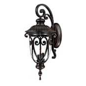 Acclaim Lighting Naples 3 Light 27.5" Height Outdoor Wall Sconce Marbleized Mahogany