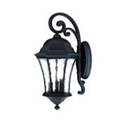 Acclaim Lighting Waverly 3 Light 19.5" Height Outdoor Wall Sconce Matte Black