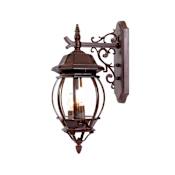 Acclaim Lighting Chateau 3 Light 21" Height Outdoor Wall Sconce Burled Walnut / Clear Beveled Glass