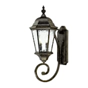 Acclaim Lighting Telfair 2 Light 24.5" Height Outdoor Wall Sconce Black Coral
