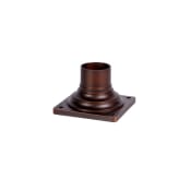 Acclaim Lighting Pier Mount Adapter Base Constructed of Durable Aluminum Architectural Bronze