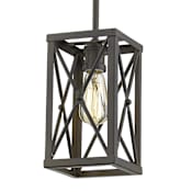 Acclaim Lighting Brooklyn Single Light 6" Wide Mini Pendant Oil Rubbed Bronze