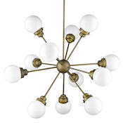 Acclaim Lighting Portsmith 12 Light 40" Wide Chandelier Raw Brass