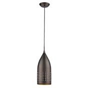 Acclaim Lighting Prism Single Light 4" Wide Pendant with Metal Shade Oil Rubbed Bronze