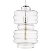 Acclaim Lighting Ballina Single Light 10" Wide Mini Pendant Polished Nickel
