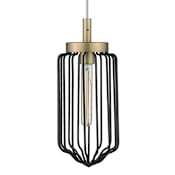 Acclaim Lighting Reece Single Light 6" Wide Mini Pendant Aged Brass