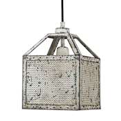 Acclaim Lighting Iris Single Light 8" Wide Mini Pendant Aged Ivory