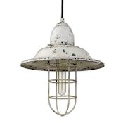 Acclaim Lighting Iris Single Light 12" Wide Pendant Aged Ivory