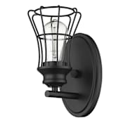 Acclaim Lighting Piers Single Light 10" Tall Bathroom Sconce Matte Black