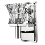 Acclaim Lighting Arabella Single Light 8" High Wall Sconce with Crystal Glass Shade Polished Nickel