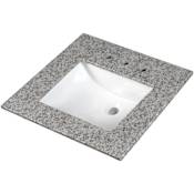 Ackland LustreLine 31 in. x 22 in. Integrated Single Sink Vanity Top Polished Granite Silver Marin
