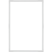Ackland 2- Panel Layout 54 in. x 36 in. Peel & Stick Wall Molding Panel Kit for Decorative Accent Walls and DIY Wainscoting (20 LF/Carton) White