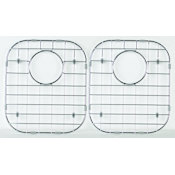 Ackland Stainless Steel 12.38 in. x 14.38 in. Double Bowl Sink Grid Stainless Steel