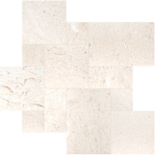 Ackland Tumbled Pattern Limestone Paver Kit - Sold by Pallet (160 SF/Pallet) Tavina Mist