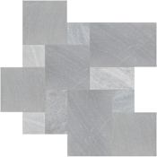 Ackland Celestine Sandblasted Pattern Marble Paver Kit - Sold by Pallet (160 SF/Pallet) Fog