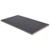 Ackland Ferrano 13 in. x 24 in. x 0.79 in. Matte Porcelain Stone Look Pool Coping - Sold by Pallet (277.25 SF/Pallet) Carbon