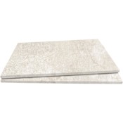Ackland Mirello 13 in. x 24 in. x 0.79 in. Matte Porcelain Stone Look Pool Coping Eased Edge - Sold by Pallet (277.25 SF/Pallet) Cream