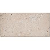 Ackland Marzana 12 in. x 24 in. x 2 in. Honed Unfilled Brushed Travertine Pool Coping - Sold by Piece (2 SF/Piece) Dune
