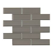 Ackland 12" x 12" Glass Brick Wall Mosaic Tile - Glossy Visual - Sold by Carton (9.6 SF/Carton) Kavik