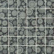 Ackland 12" x 12" Glass Dot-Mounted Wall Mosaic Tile - Glossy Visual - Sold by Carton (19.2 SF/Carton) Midnight Mandala