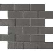 Ackland 12" x 12" Glass Brick Wall Mosaic Tile - Glossy Visual - Sold by Carton (9.7 SF/Carton) Platinum Gray
