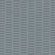 Ackland 12" x 12" Porcelain Wave Floor and Wall Mosaic Tile - Glossy Visual - Sold by Carton (15 SF/Carton) Blue Maris