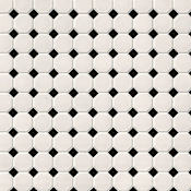 Ackland 12" x 12" Porcelain Geometric Wall Mosaic Tile - Matte Visual - Sold by Carton (14.1 SF/Carton) Silica White