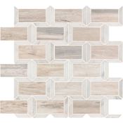 Ackland 12" x 12" Marble Brick Mosaic Tile - Polished Visual - Sold by Carton (10 SF/Carton) Auralie