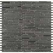 Ackland 12" x 12" Marble and Stone Brick Mosaic Tile - Honed Visual - Sold by Carton (10 SF/Carton) Basalt Azure