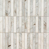 Ackland 12" x 12" Marble Linear Floor and Wall Mosaic Tile - Honed Visual - Sold by Carton (10 SF/Carton) Castella de Blanc
