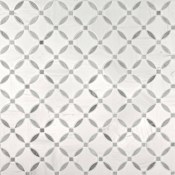 Ackland 10" x 10" Marble Arabesque/Baroque Floor and Wall Mosaic Tile - Polished Visual - Sold by Carton (7.3 SF/Carton) Calabria Frost