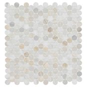 Ackland 12" x 12" Marble Geometric Wall Mosaic Tile - Honed Visual - Sold by Carton (10 SF/Carton) Selene Oro