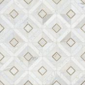 Ackland Artemis - 12" x 12" Metal and Stone Dot-Mounted Wall Mosaic Tile - Glossy Visual - Sold by Carton (9.8 SF/Carton) Alabrix Oro