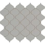 Ackland Segment - 11" x 13" Porcelain Arabesque/Baroque Mosaic Tile - Glossy Visual - Sold by Carton (20 SF/Carton) Stone