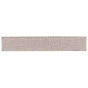 Ackland Copra 18" x 3" Matte Porcelain Grout or Thin-Set Tile Bullnose - Sold by Carton (15 LF/Carton) Argent