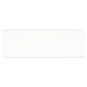 Ackland Illume 12" x 4" Glossy Ceramic Grout or Thin-Set Tile Bullnose - Sold by Carton (40 LF/Carton) Cloud White