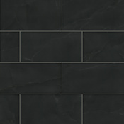 Ackland Palazza - 12" x 24" Porcelain Solid Floor and Wall Tile - Matte Visual, Stone Look - Sold by Pallet (542.36 SF/Pallet) Auralis Black