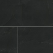 Ackland Palazza - 24" x 48" Porcelain Floor and Wall Tile - Matte Visual, Stone Look - Sold by Carton (15.5 SF/Carton) Auralis Black
