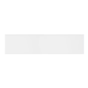 Ackland Segment 12" x 4" Polished Ceramic Thin-Set Tile Bullnose - Sold by Carton (15 LF/Carton) Blanc