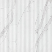 Ackland Striara - 16" x 48" Satin Fluted Ceramic Marble Look Wall Tile - Sold by Carton (15.51 SF/Carton) Marvelle Cloudstone