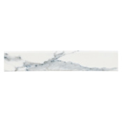 Ackland Velluto 3" x 24" Polished Porcelain Grout or Thin-Set Tile Bullnose - Sold by Carton (7.5 LF/Carton) Baltic