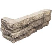 Ackland Terraforma Concrete Manufactured Stacked Stone Ledger Corner Wall Tile - Sold by Carton (4.5 SF/Carton) Albion Brown
