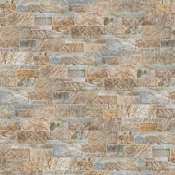 Ackland 9" x 24" Quartzite Hardscape Wall Tile - Splitface Natural Stone Visual - Sold by Carton (4.5 SF/Carton) Amber Cream