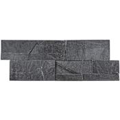 Ackland 9" x 24" Slate Hardscape Wall Tile - Splitface Natural Stone Visual - Sold by Carton (4.5 SF/Carton) Kyoto Noir