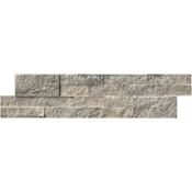 Ackland 6" x 24" Travertine Hardscape Wall Tile - Splitface Limestone, Travertine Visual - Sold by Pallet (180 SF/Pallet) Argento Way