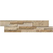 Ackland 6" x 24" Travertine Hardscape Wall Tile - Textured Travertine Visual - Sold by Carton (6 SF/Carton) Savile Court