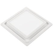 Aero Pure Designer Series 50 - 110 CFM 0.9 Sone Ceiling Mounted Energy Star Certified Bath Fan with LED Lighting, Adjustable Speed, and Humidity Sensor White