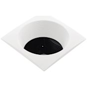 Aero Pure Recessed Lighting Series 80 CFM 1.2 Sone Ceiling Mounted Bath Fan with Square Trim and Recessed Lighting (-Less Light Bulb) White